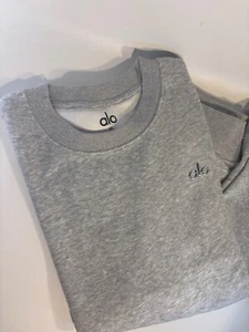 Inspired by Alo Yoga Accolade Crew Neck Pullover Sweatshirt Gray XL -Read - Picture 1 of 8