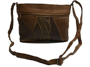 BOLSO-BANDOLERA DE PIEL SEÑORA COLOR MARRON 100 % PIEL - Bild 1 von 5