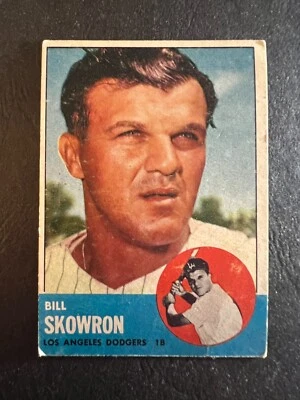 1963 Topps Bill Skowron #180, creased - 50% off 5 or more under $5 - Image 1 of 2