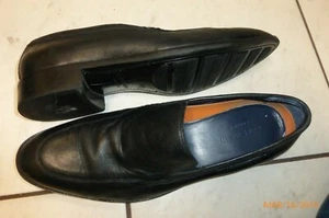 COLE HAAN SCHWARZ LEDER HALBSCHUH SLIPPER SCHUHE HERREN GRÖSSE 10,5 D TOP ZUSTAND - Bild 1 von 12