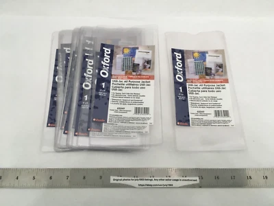 (21) NEW Oxford Heavy Duty 4" x 9" Utili-Jac All Purpose Jacket - CLEAR - #65049 - Image 1 of 4