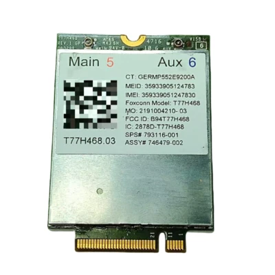 HP LT4211 gobi 4G HSPA+ LTE M.2 WWAN Wifi Card Adapter SPS 793116-001 T77H468 - Image 1 of 2