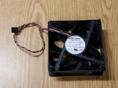 Dell 0NN495 Cooling Fan Foxconn PV123812DSPF 01 DC12V 0.90A 5 PIN - Image 1 of 3
