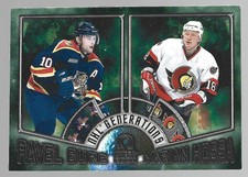 1999-00 Pavel Bure/Marian Hossa Pacific Omega NHL Generations Hockey Card #7