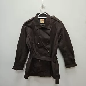 Rm Williams The Bush Wax Waterproof Biker Country Belted Jacket Coat Brown Uk 10 - Picture 1 of 12