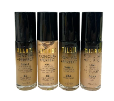 Milani Conceal+Perfect 2-in-1 Foundation (1fl.oz / 30ml) YOU PICK SHADE!! - Image 1 of 2