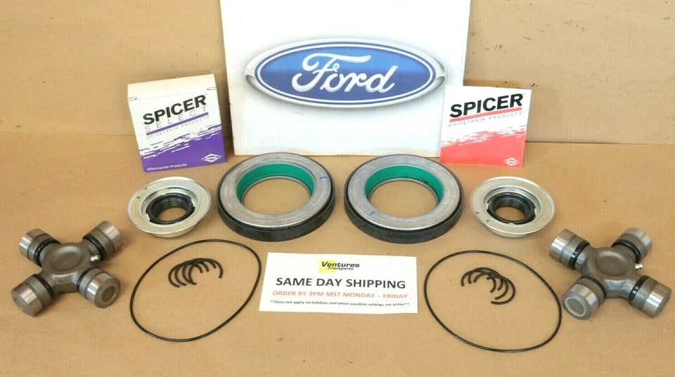 2016-2023 Ford F250 F350 4x4 Front Axle Shaft Seal And Greaseable U Joint Kit - Image 1 of 4