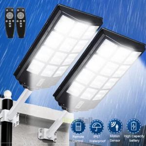99000000LM LED Solar Wall Light Commercial Dusk To Dawn Outdoor Road Street Lamp - Picture 1 of 68