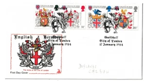 17/1/1984 UK GB FDC - Heraldry - Arms of City of London - City of London Special - Picture 1 of 2