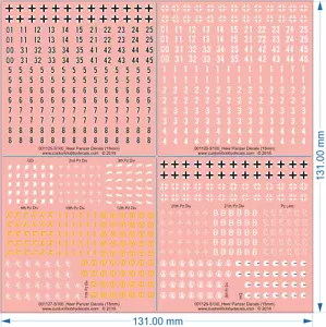 Heer Panzer Decals (equivalent to 'FoW GE955') - 1/100 - Water Decal - Picture 1 of 2