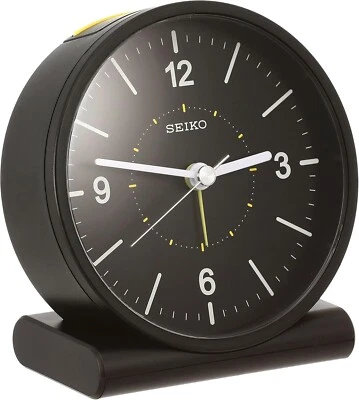 SEIKO KR328K SEIKO CLOCK analog alarm clock Black Japan - Image 1 of 4
