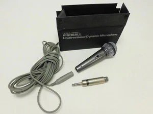 Vintage Realistic Highball Unidirectional Dynamic Microphone 33-984A Case & Cord - Picture 1 of 5