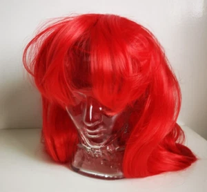 Perücke Rot Lange Haare Party Fasching Karneval - Bild 1 von 2