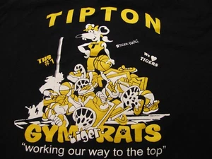 Camiseta Tipton Tigers Unisex L Negra Iowa High School Retro Arte Gráfico Entrenamiento - Imagen 1 de 9