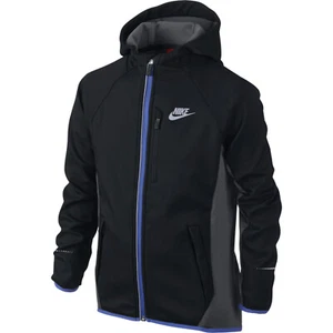 Nike Big Kids Boys Ultimate Protect Reflective Fleece Lined Jacket M Black - Picture 1 of 1