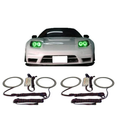Kit de halo de faros ojo de ángel verde brillante para Acura NSX 02-05 Foto 1 de 3