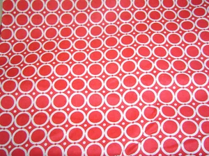 Red with White Circles, Cotton Sewing Fabric - Picture 1 of 3