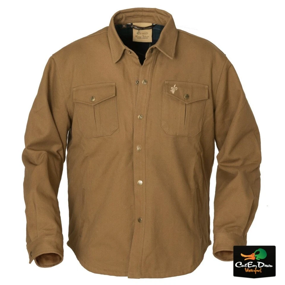 NEW AVERY OUTDOORS HERITAGE CANVAS JAC SHIRT BUTTON UP LONG SLEEVE - Image 1 of 1