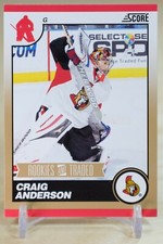 2010-11 Score Rookies & Traded Gold Craig Anderson #575 Ottawa Senators