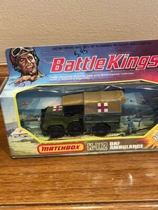MATCHBOX Battle Kings DAF Ambulance K-112 1976 Unpunched Box - Picture 1 of 10