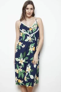 NEU Damen 100% Baumwolle "Fawn" Grand Daisy Negligee Nachthemd/Loungewear - Bild 1 von 5