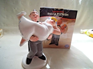 VINTAGE ~ CLAY ART ~ HAPPILY EVER AFTER #7340 ~ SALZ & PFEFFER SHAKER ~ NEU IM KARTON - Bild 1 von 5