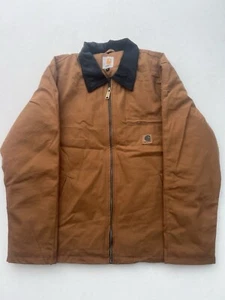 Giacca Bomber CARHARTT Detroit Uomo Tela Rielaborata Vintage Marrone Cammello - Medium - Foto 1 di 13