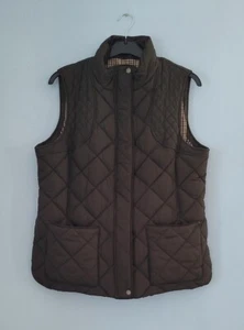 Ladies Joules Khaki Green Showerproof Diamond Quilted Gilet Size 18 Ex Condition - Picture 1 of 8