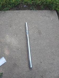 Retro MCS CHROMOLY STRAIGHT SEATPOST Old School BMX 7/8" (22.2mm) CHROME - Picture 1 of 13