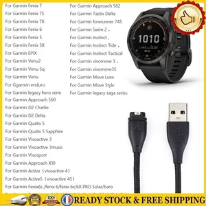 Watch USB Charging Cable for Fenix 7 7S 7X 6 5 5X Venu 2 Instinct (50cm) NEW - Photo 1/9