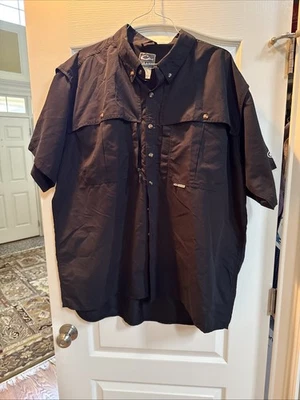 DRAKE WATERFOWL SYSTEMS короткий рукав вентилируемая рубашка для рыбалки коричневый и серый 2 x комбо - Изображение 1 из 4