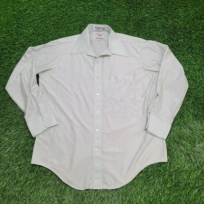 Vintage 90s Arrow Kent MOD Button Shirt XL 23x31 Mint Green - Image 1 of 4