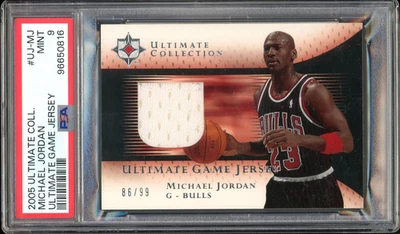 2005 Ultimate Collection Game Jersey /99 #UJMJ Michael Jordan PSA 9 MINT - Image 1 of 2