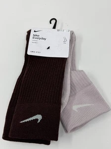 Nike Everyday Wool Blend Cushioned Crew Socks (2 Pairs) DQ6394 Size L  8-12 - Picture 1 of 4