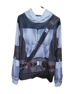Star Wars The Mandalorian Hoodie Kostüm Pullover All Over Print Herren 2XL Double - Bild 1 von 8