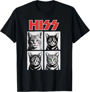 Camiseta Retro Gato Música Rock Concierto Banda Hombres Niños Mujeres Divertida Gato - Imagen 1 de 4