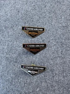 United Airlines Tulpe Logo Revers Mitarbeiter Teamwork UAL Bronze Gold Silber Pins 3 - Bild 1 von 5