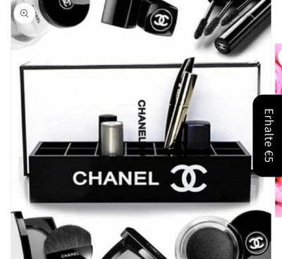 Chanel Organizer Trucco, Custodia Cosmetici, Custodia Smalto, Supporto Scrivania