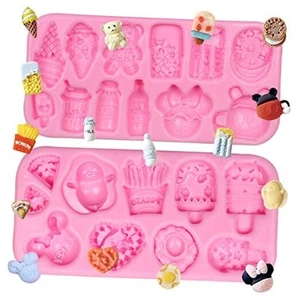 Moldes de silicona para helados para fondant, mini moldes para paletas de chocolate, café con leche - Imagen 1 de 7