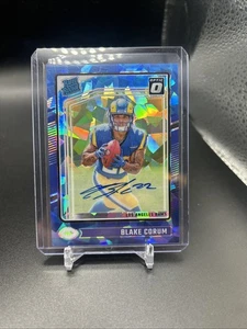 Blake Corum 2024 Donruss Optic Rated Rookie Ice Prizm RC Auto /15 - Bild 1 von 2