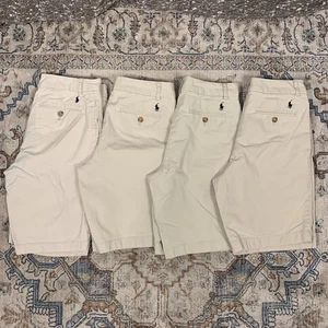 Conjunto de 4 Pantalones Cortos Polo por Ralph Lauren Caqui Niños Jóvenes Adolescentes Talla 16 Escuela Tostado - Imagen 1 de 10