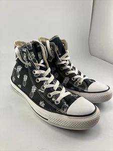 Converse Chuck Taylor All Star Unisex schwarz weiß Ananas Print Schuhe-Größe 8 - Bild 1 von 9