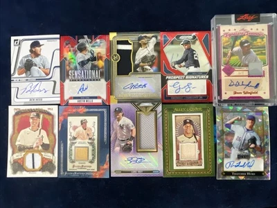 Lote de cartas New York Yankees autografadas/relíquia (10)-Pettite/5!Winfield/7!LombardJr/99 - Imagem 1 de 2