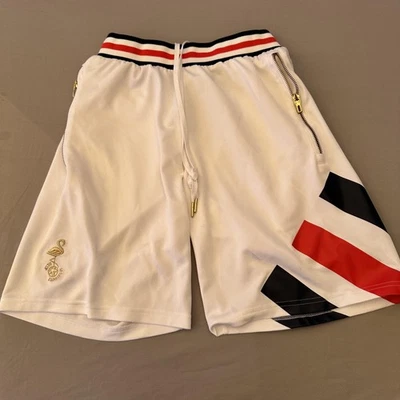 Adidas x Kith Shorts Youth Small Soccer Athletic Gold Miami Flamingos - Image 1 of 4