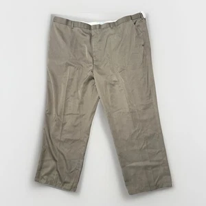 Pantalones de vestir para hombre King's Court marrón 54 x 38 grandes nuevos con etiquetas 53x30 - Imagen 1 de 6