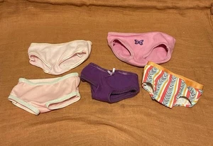 American Girl 5 Assorted Purple Pink Panty Panties Briefs - Picture 1 of 4