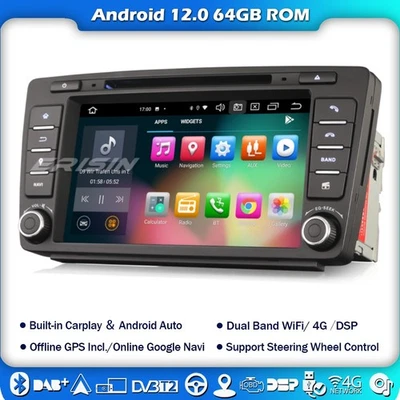 DAB+Autoradio Android 12 Carplay für Skoda Octavia Yeti 8-Kern DSP GPS OBD DVR - Bild 1 von 4