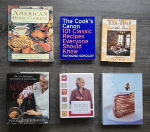 Lot of 6 Cookbooks: Martha Stewart, Madelaine Kamman, Raymond Sokolov, etc. - Picture 1 of 13