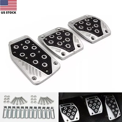 3PCS Car Non-Slip Pedal Pads Accelerator Pedal Covers Car Brake Pedal Protectors - Image 1 of 4