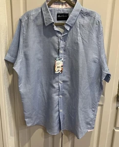 Robert Graham Neu mit Etikett Sloan lässiges kurzärmliges Button-Down-Hemd Größe 2XL blau - Bild 1 von 7
